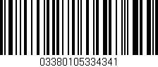 Código de barras (EAN, GTIN, SKU, ISBN): '03380105334341'