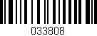 Código de barras (EAN, GTIN, SKU, ISBN): '033808'