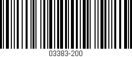 Código de barras (EAN, GTIN, SKU, ISBN): '03383-200'