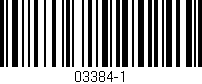 Código de barras (EAN, GTIN, SKU, ISBN): '03384-1'