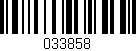 Código de barras (EAN, GTIN, SKU, ISBN): '033858'