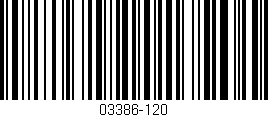 Código de barras (EAN, GTIN, SKU, ISBN): '03386-120'