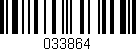 Código de barras (EAN, GTIN, SKU, ISBN): '033864'
