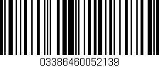 Código de barras (EAN, GTIN, SKU, ISBN): '03386460052139'
