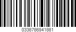Código de barras (EAN, GTIN, SKU, ISBN): '0338786941881'