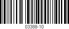 Código de barras (EAN, GTIN, SKU, ISBN): '03388-10'