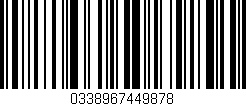 Código de barras (EAN, GTIN, SKU, ISBN): '0338967449878'