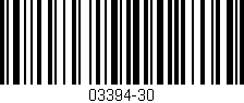 Código de barras (EAN, GTIN, SKU, ISBN): '03394-30'