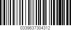 Código de barras (EAN, GTIN, SKU, ISBN): '0339637304312'