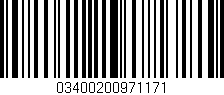 Código de barras (EAN, GTIN, SKU, ISBN): '03400200971171'