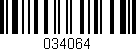 Código de barras (EAN, GTIN, SKU, ISBN): '034064'