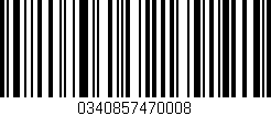 Código de barras (EAN, GTIN, SKU, ISBN): '0340857470008'