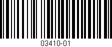 Código de barras (EAN, GTIN, SKU, ISBN): '03410-01'