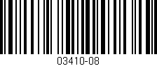 Código de barras (EAN, GTIN, SKU, ISBN): '03410-08'