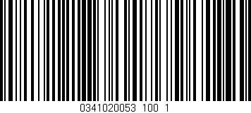 Código de barras (EAN, GTIN, SKU, ISBN): '0341020053_100_1'