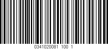 Código de barras (EAN, GTIN, SKU, ISBN): '0341020081_100_1'