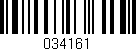 Código de barras (EAN, GTIN, SKU, ISBN): '034161'
