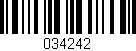 Código de barras (EAN, GTIN, SKU, ISBN): '034242'