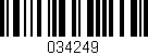 Código de barras (EAN, GTIN, SKU, ISBN): '034249'