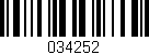 Código de barras (EAN, GTIN, SKU, ISBN): '034252'