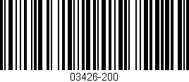 Código de barras (EAN, GTIN, SKU, ISBN): '03426-200'