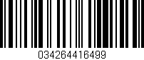 Código de barras (EAN, GTIN, SKU, ISBN): '034264416499'