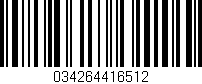Código de barras (EAN, GTIN, SKU, ISBN): '034264416512'