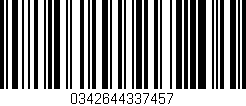 Código de barras (EAN, GTIN, SKU, ISBN): '0342644337457'