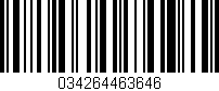 Código de barras (EAN, GTIN, SKU, ISBN): '034264463646'