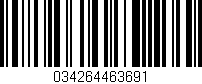Código de barras (EAN, GTIN, SKU, ISBN): '034264463691'