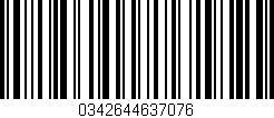Código de barras (EAN, GTIN, SKU, ISBN): '0342644637076'