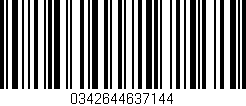 Código de barras (EAN, GTIN, SKU, ISBN): '0342644637144'