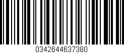Código de barras (EAN, GTIN, SKU, ISBN): '0342644637380'