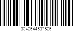Código de barras (EAN, GTIN, SKU, ISBN): '0342644637526'