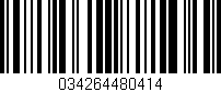 Código de barras (EAN, GTIN, SKU, ISBN): '034264480414'
