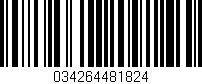 Código de barras (EAN, GTIN, SKU, ISBN): '034264481824'