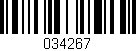 Código de barras (EAN, GTIN, SKU, ISBN): '034267'