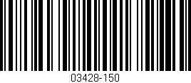 Código de barras (EAN, GTIN, SKU, ISBN): '03428-150'