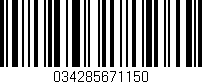 Código de barras (EAN, GTIN, SKU, ISBN): '034285671150'