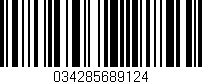 Código de barras (EAN, GTIN, SKU, ISBN): '034285689124'