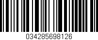 Código de barras (EAN, GTIN, SKU, ISBN): '034285698126'