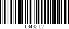 Código de barras (EAN, GTIN, SKU, ISBN): '03432-02'