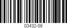 Código de barras (EAN, GTIN, SKU, ISBN): '03432-08'