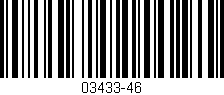 Código de barras (EAN, GTIN, SKU, ISBN): '03433-46'