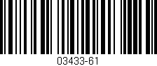 Código de barras (EAN, GTIN, SKU, ISBN): '03433-61'