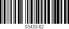Código de barras (EAN, GTIN, SKU, ISBN): '03433-62'