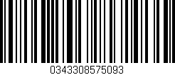 Código de barras (EAN, GTIN, SKU, ISBN): '0343308575093'
