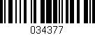 Código de barras (EAN, GTIN, SKU, ISBN): '034377'