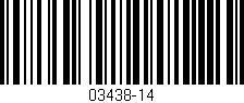 Código de barras (EAN, GTIN, SKU, ISBN): '03438-14'