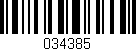 Código de barras (EAN, GTIN, SKU, ISBN): '034385'